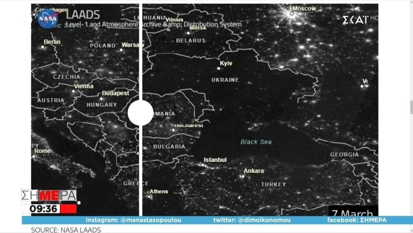 NASA: Εικόνες πριν και μετά τον πόλεμο στην Ουκρανία
