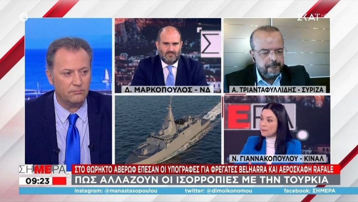 «Σφάχτηκαν» on air Μαρκόπουλος-Τριανταφυλλίδης για τα Rafale
