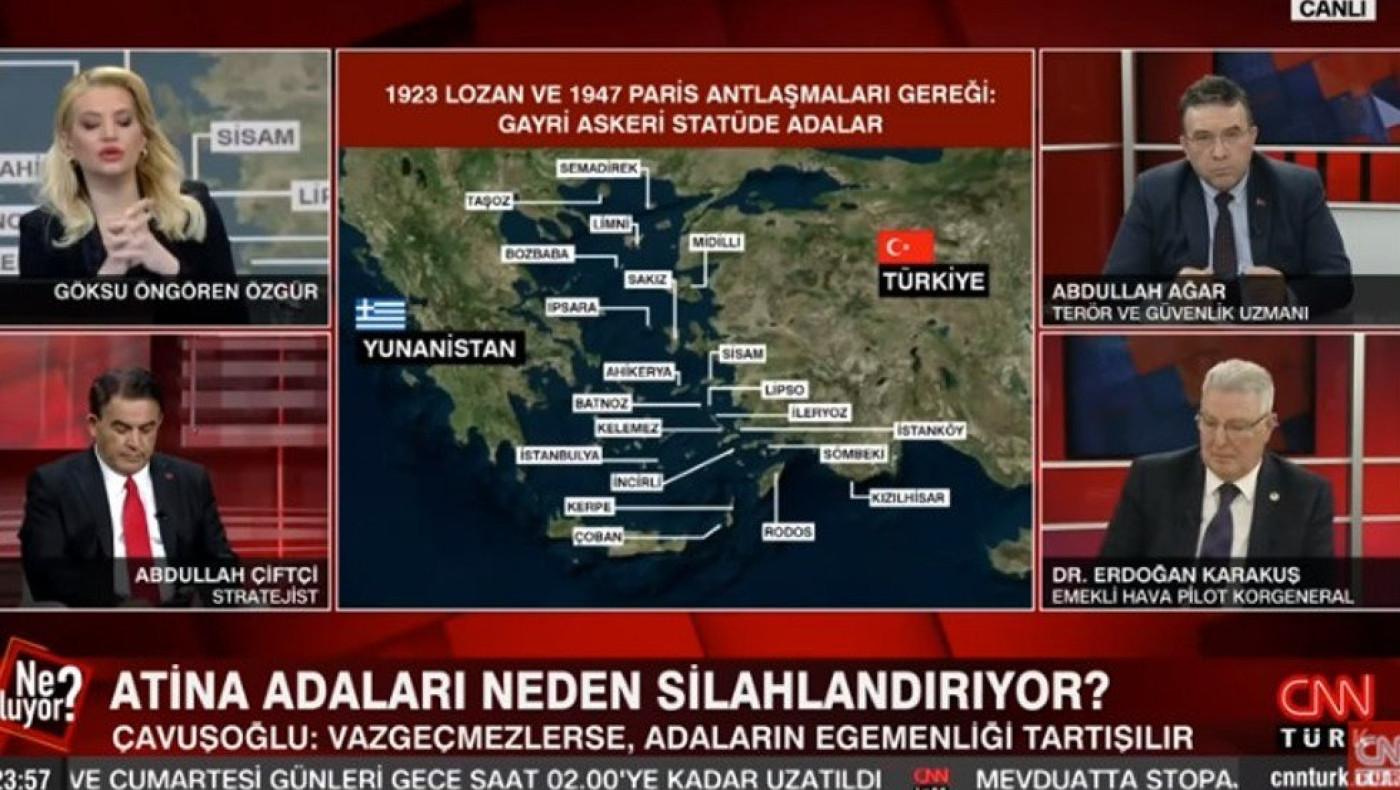 Τούρκος αναλυτής: «Η Τουρκία πρέπει να δράσει στρατιωτικά κατά της Ελλάδας»