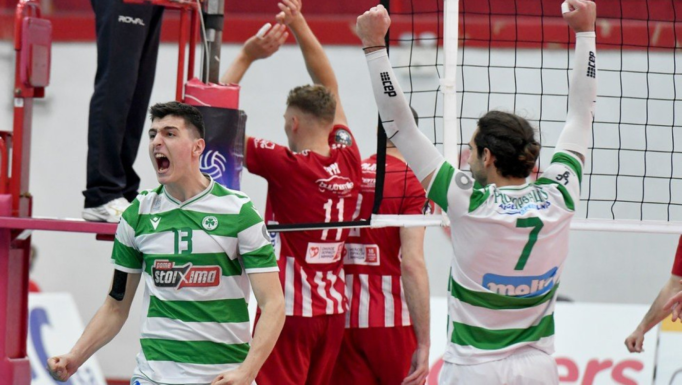 Βόλεϊ: Πρωταθλητής μέσα στον Ρέντη ο Παναθηναϊκός - Νίκη για τον ΠΑΟΚ