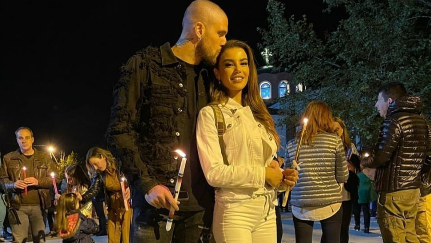 Αλέξανδρος Πασχαλάκης-Ειρήνη Παπαδοπούλου: Φιλί και αγκαλιά μετά την Ανάσταση