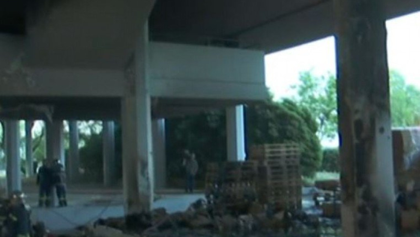 Στάδιο Ειρήνης και Φιλίας: Φωτιά σε παλέτες με βοήθεια για την Ουκρανία