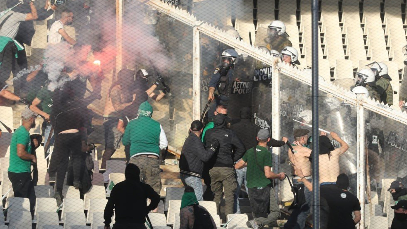 Ένταση μεταξύ οπαδών του Παναθηναϊκού και της αστυνομίας