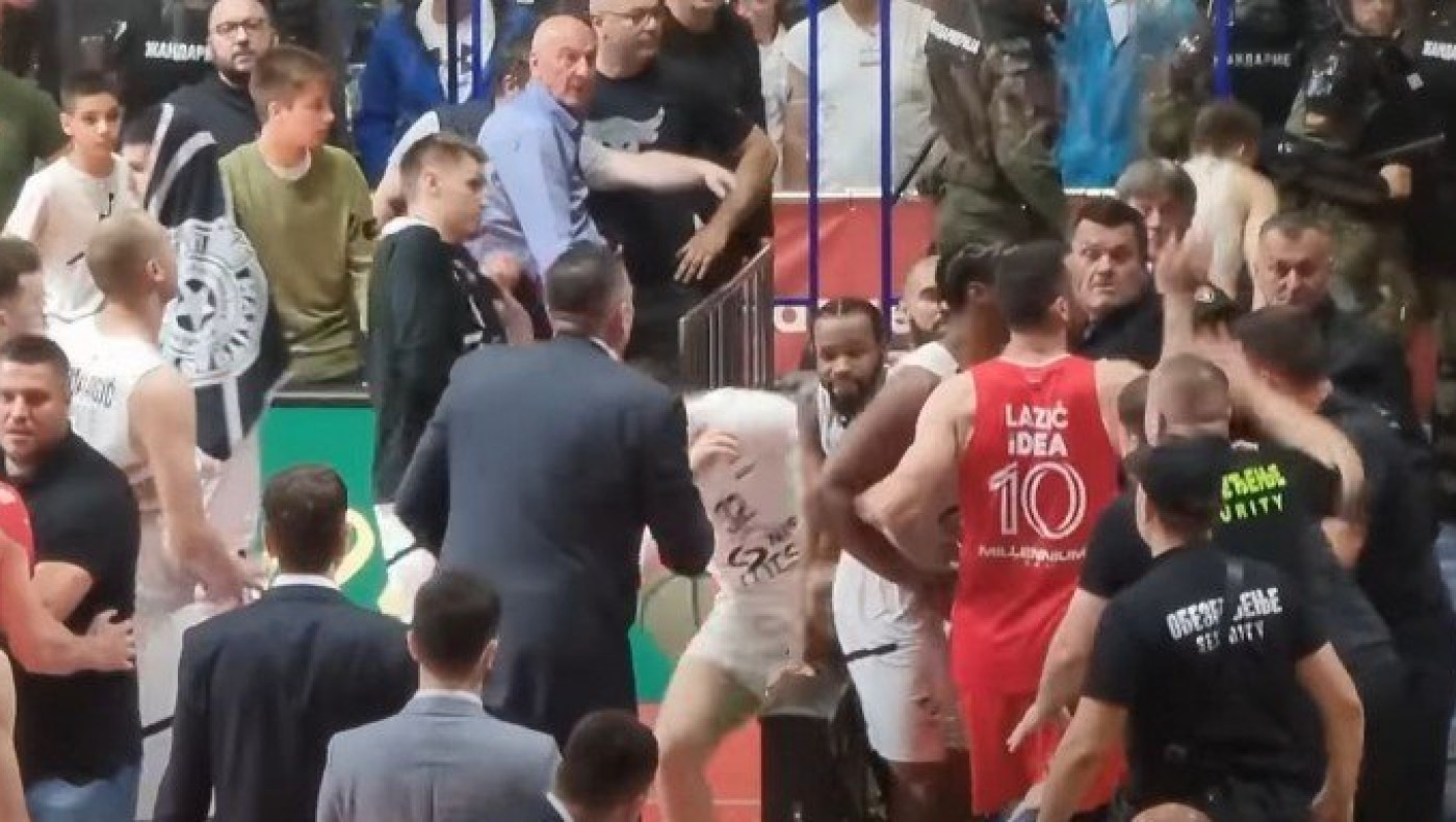 Ερυθρός Αστέρας-Παρτίζαν: Χάος στον 2ο τελικό της Αδριατικής λίγκας