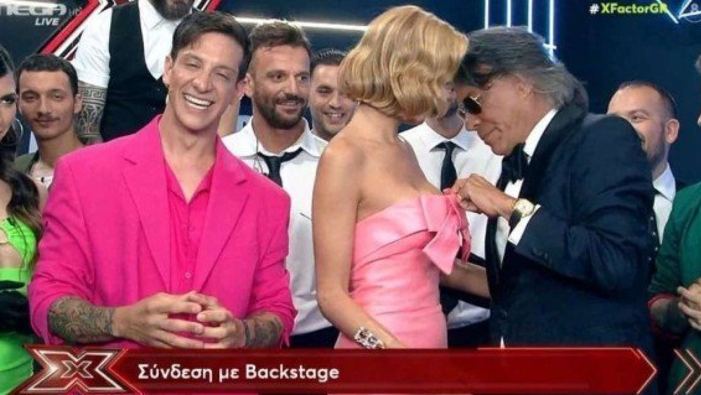 X Factor: Ο Ηλίας Ψινάκης κατέβασε το φόρεμα της Κατερίνας Λιόλιου!