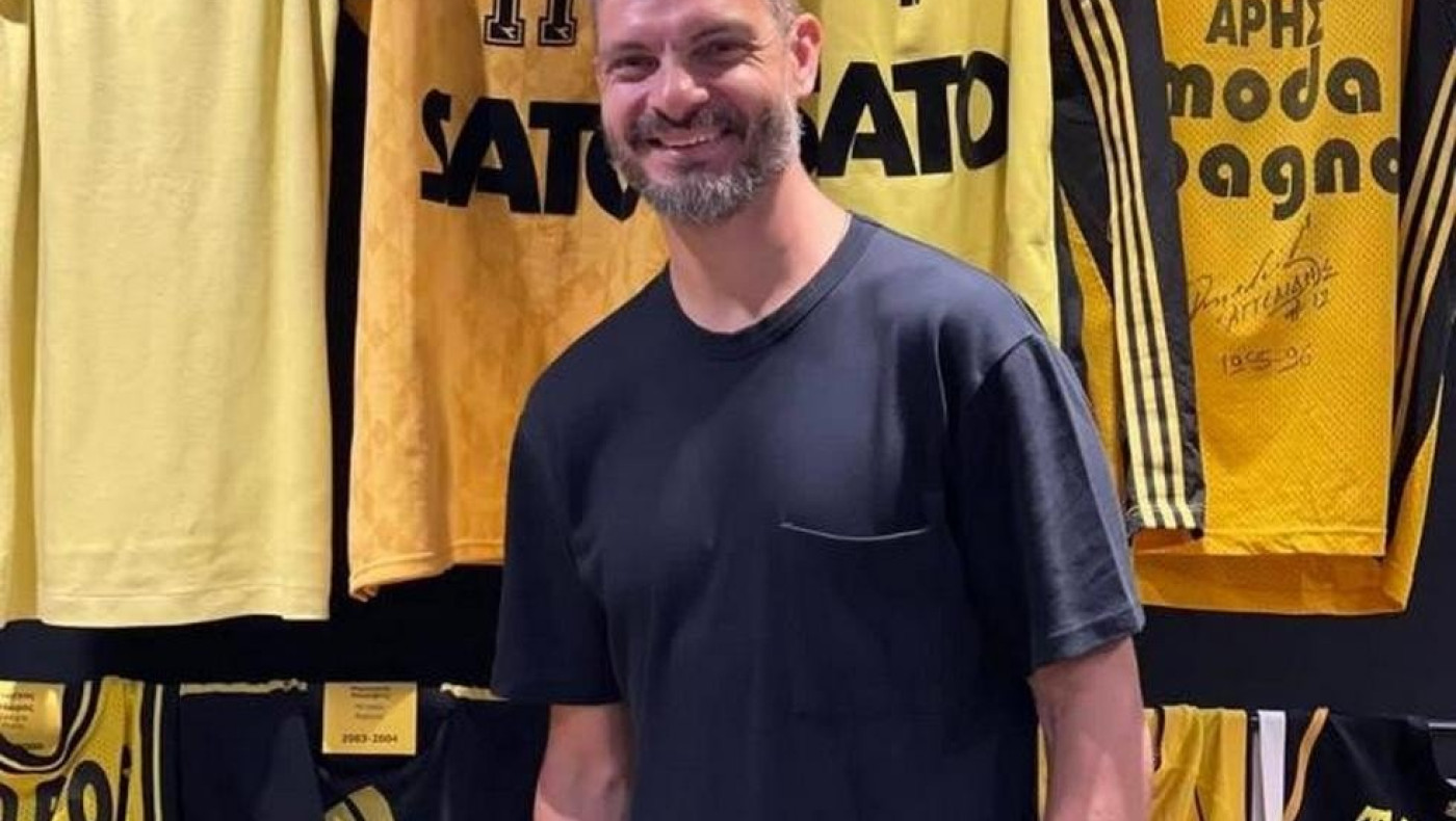 Στο μουσείο μπάσκετ του Άρη ο Χαριστέας (Pic)