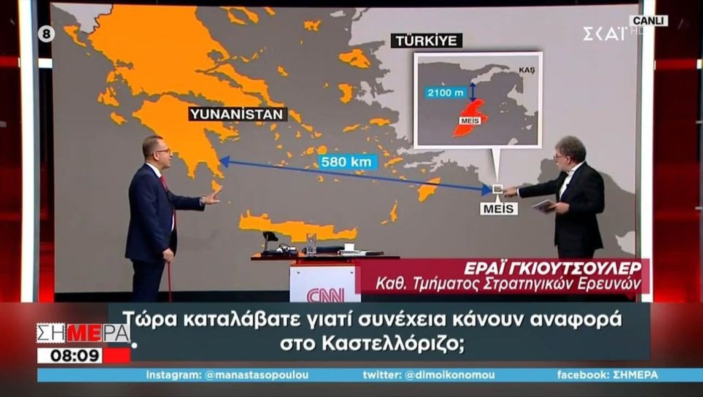 Προκλητικό σόου στα τουρκικά ΜΜΕ για το Καστελλόριζο -«Μπορούμε να πάμε κολυμπώντας»