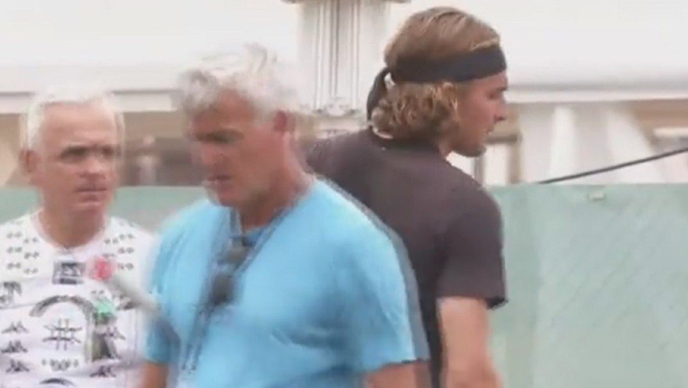 Τσιτσιπάς: Διαφώνησε με τον πατέρα του στην προπόνηση και αποχώρησε