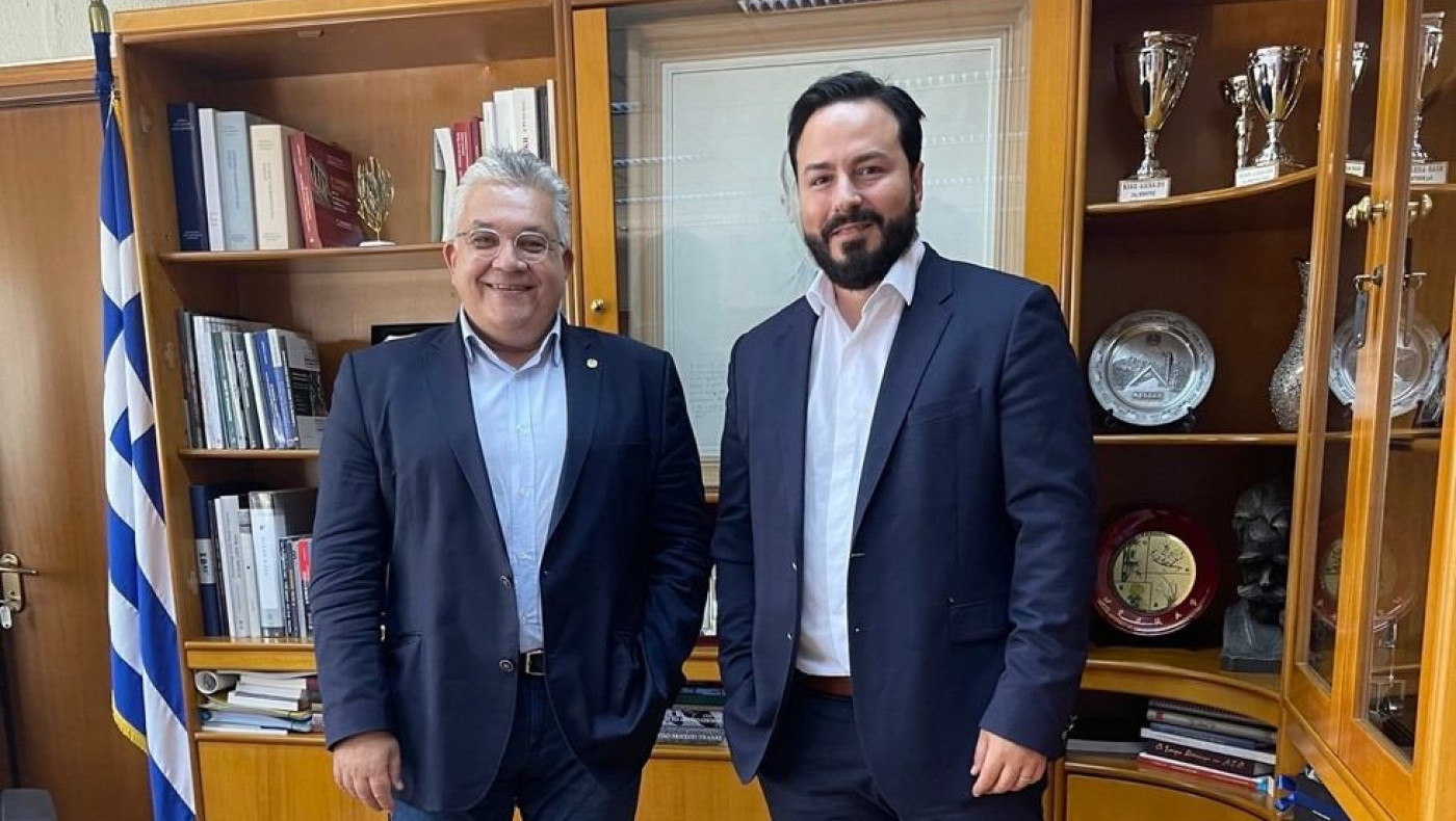 Συνάντηση Διαμαντή Γκολιδάκη με τον Πρύτανη του Α.Π.Θ. Νικόλαο Παπαϊωάννου