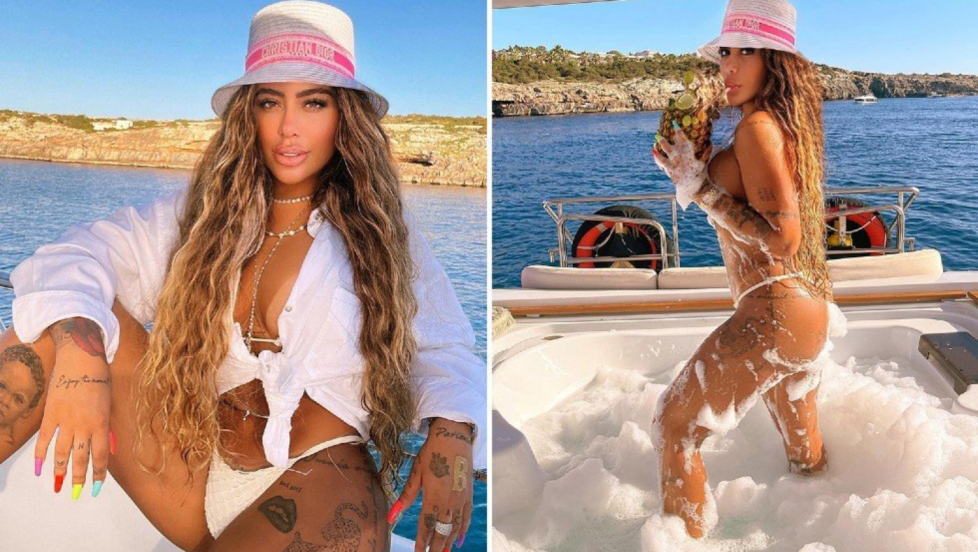 Η αδερφή του Νεϊμάρ με σαπουνάδες σε σκάφος!