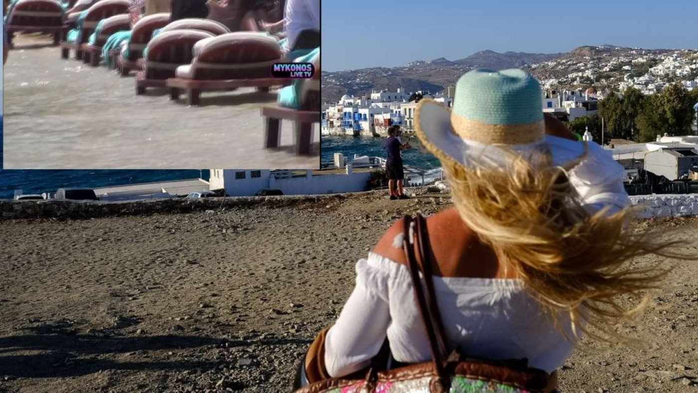 Μύκονος: Το Nammos δεν χωράει άλλους και βάζει ξαπλώστρες μέσα στη θάλασσα