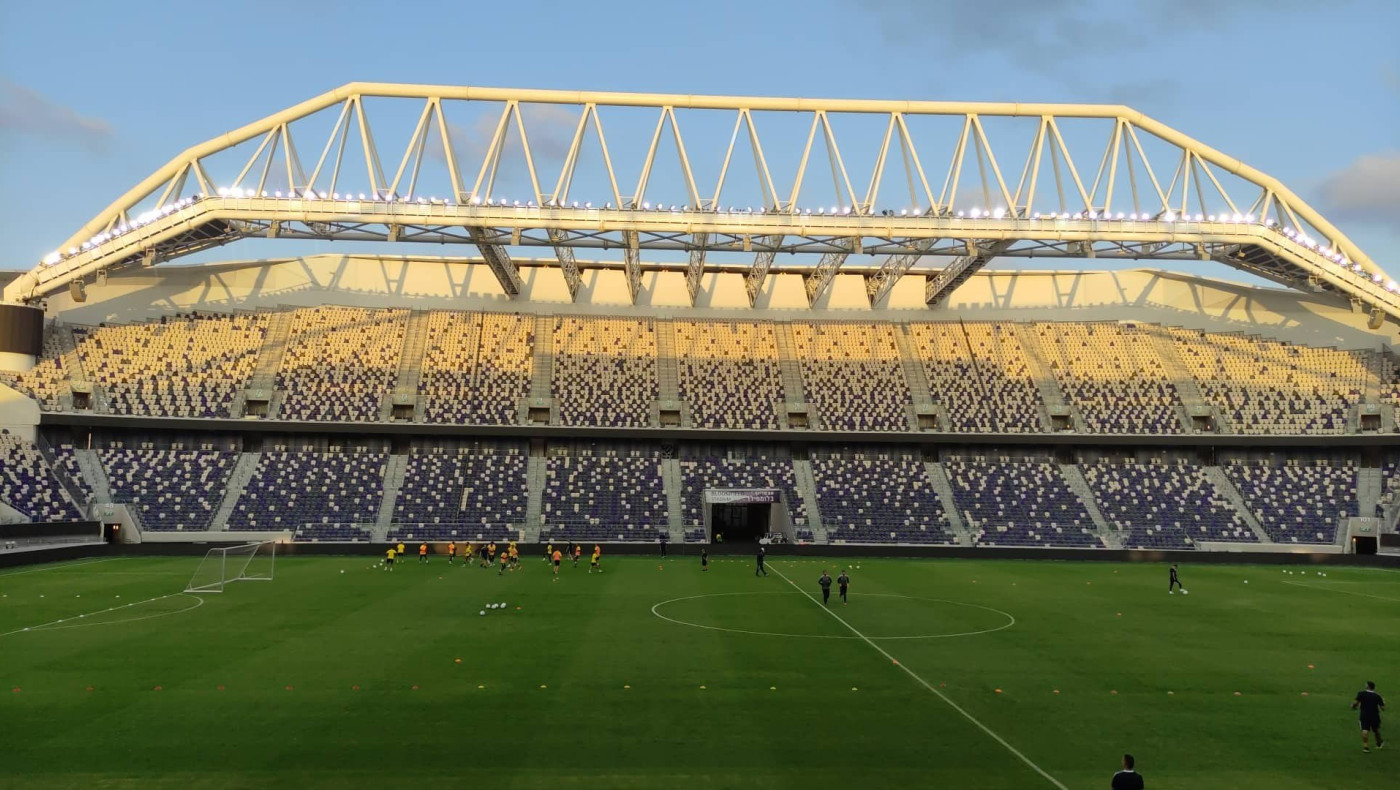 Photostory από την προπόνηση του Άρη στο «Μπλούμφιλντ Στάντιουμ»