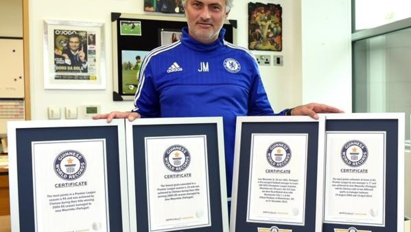 Στο ρεκόρ  Γκίνες ο Μουρίνιο