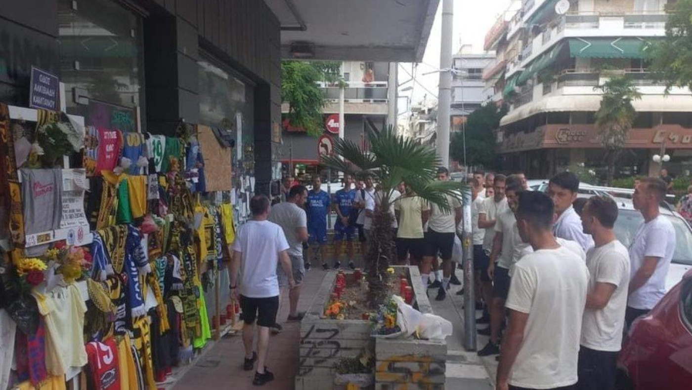 Στο μνημείο του Άλκη Καμπανού η αποστολή της Μακάμπι τελ Αβίβ