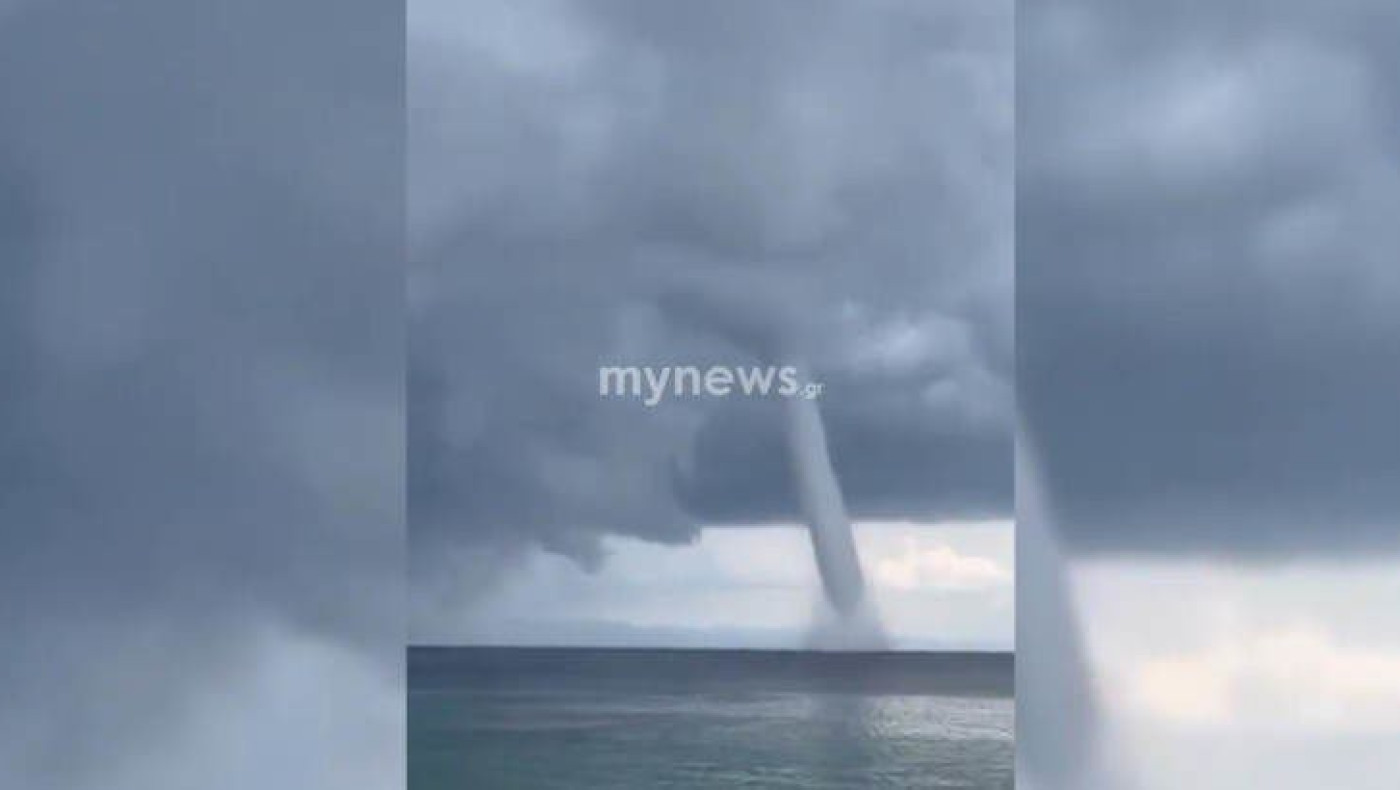 Εντυπωσιακός υδροστρόβιλος στη Χαλκιδική