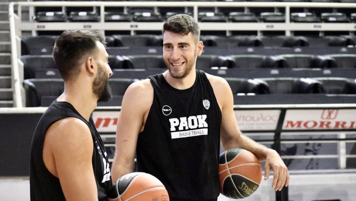 ΠΑΟΚ - Μπάσκετ: Στο γήπεδο οι Έλληνες παίκτες του Δικεφάλου