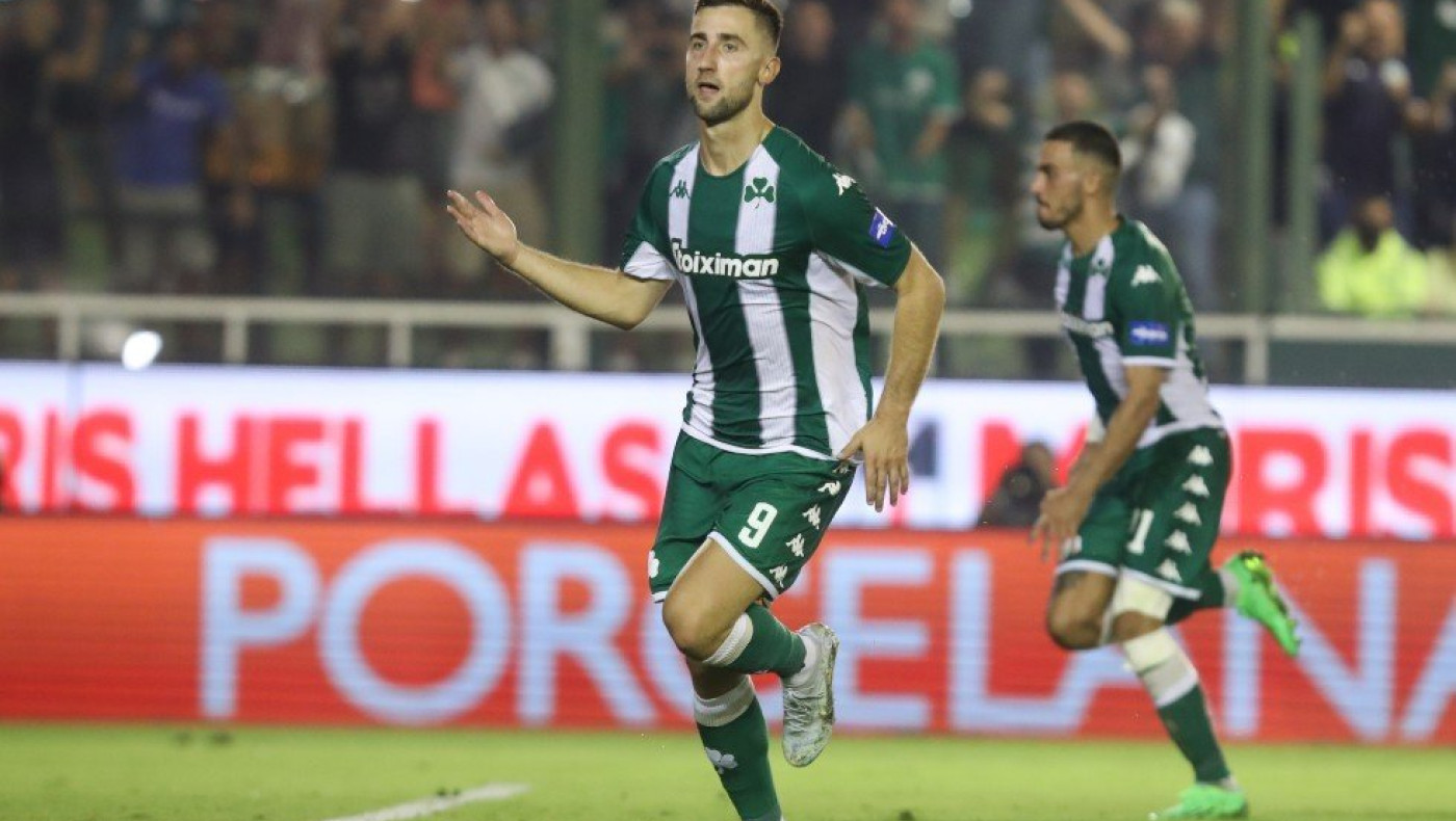 Με κεφαλιά του Σπόραρ ο Παναθηναϊκός διπλασιάζει τα τέρματα στο Πανθεσσαλικό