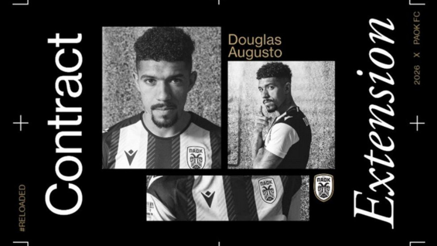 Επίσημο: Ανανέωσε μέχρι το 2026 ο Αουγκούστο με τον ΠΑΟΚ