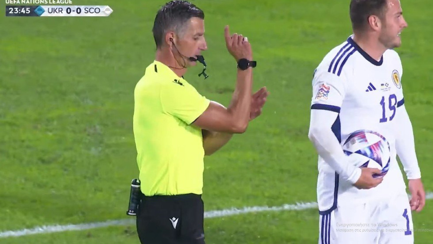 Σιδηρόπουλος: Το κεφάλι έγινε... χέρι και πέναλτι στο Ουκρανία-Σκωτία