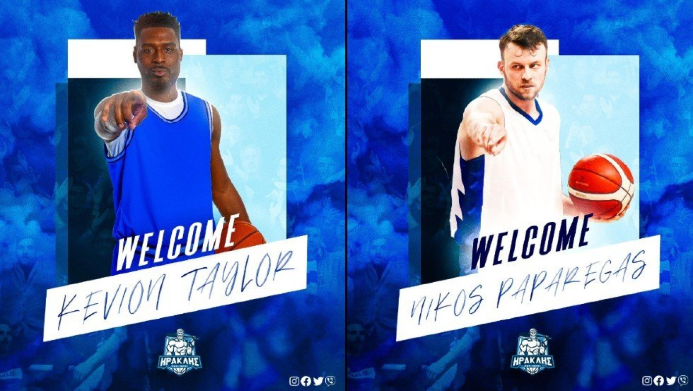 Δεν σταματά η ενίσχυση στον Ηρακλή: Στα κυανόλευκα Κεβιόν Τέιλορ και Παπαρέγκας