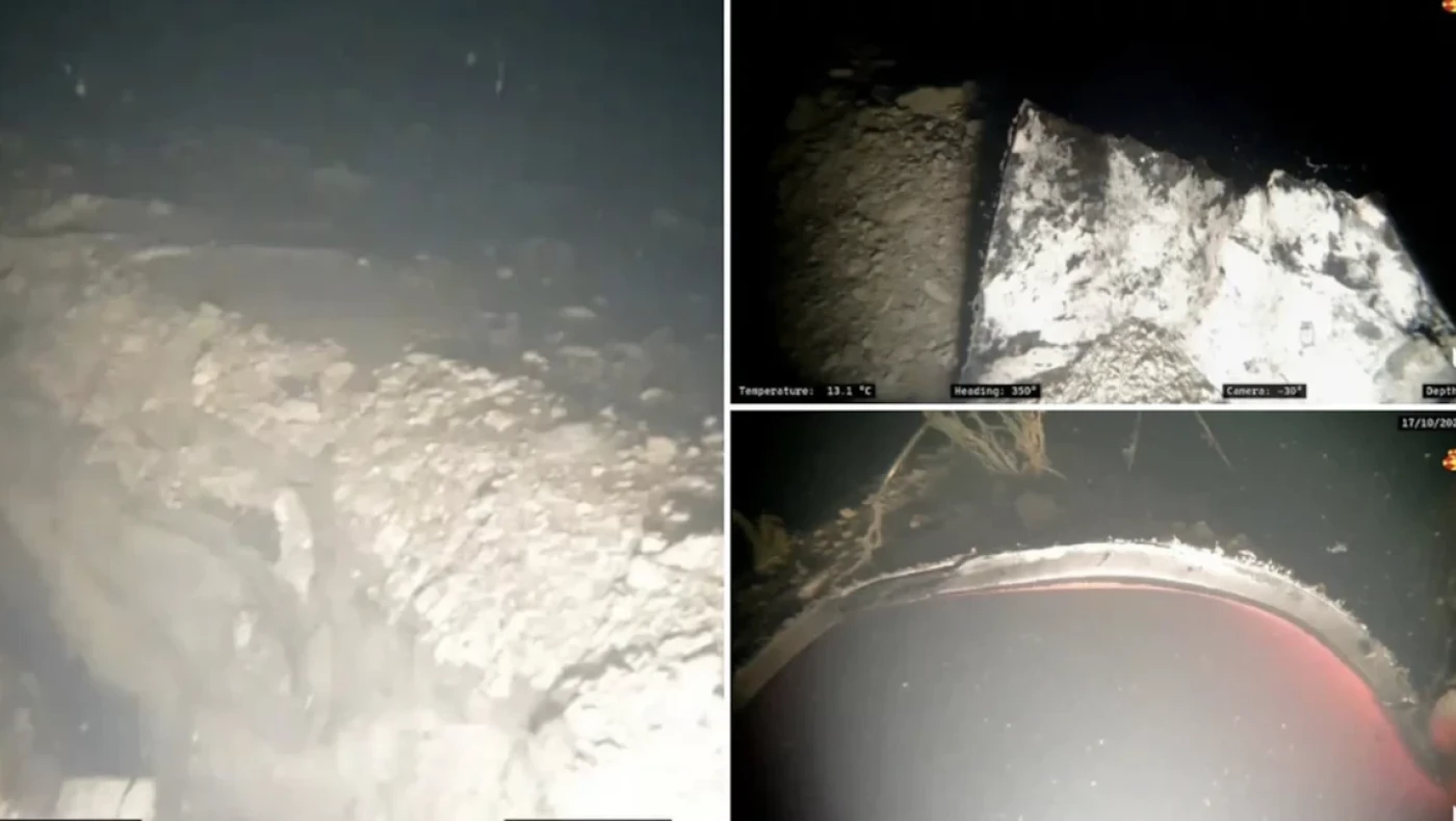 Εικόνες-αποκάλυψη από το κατεστραμμένο Nord Stream: Λείπουν 50 μέτρα