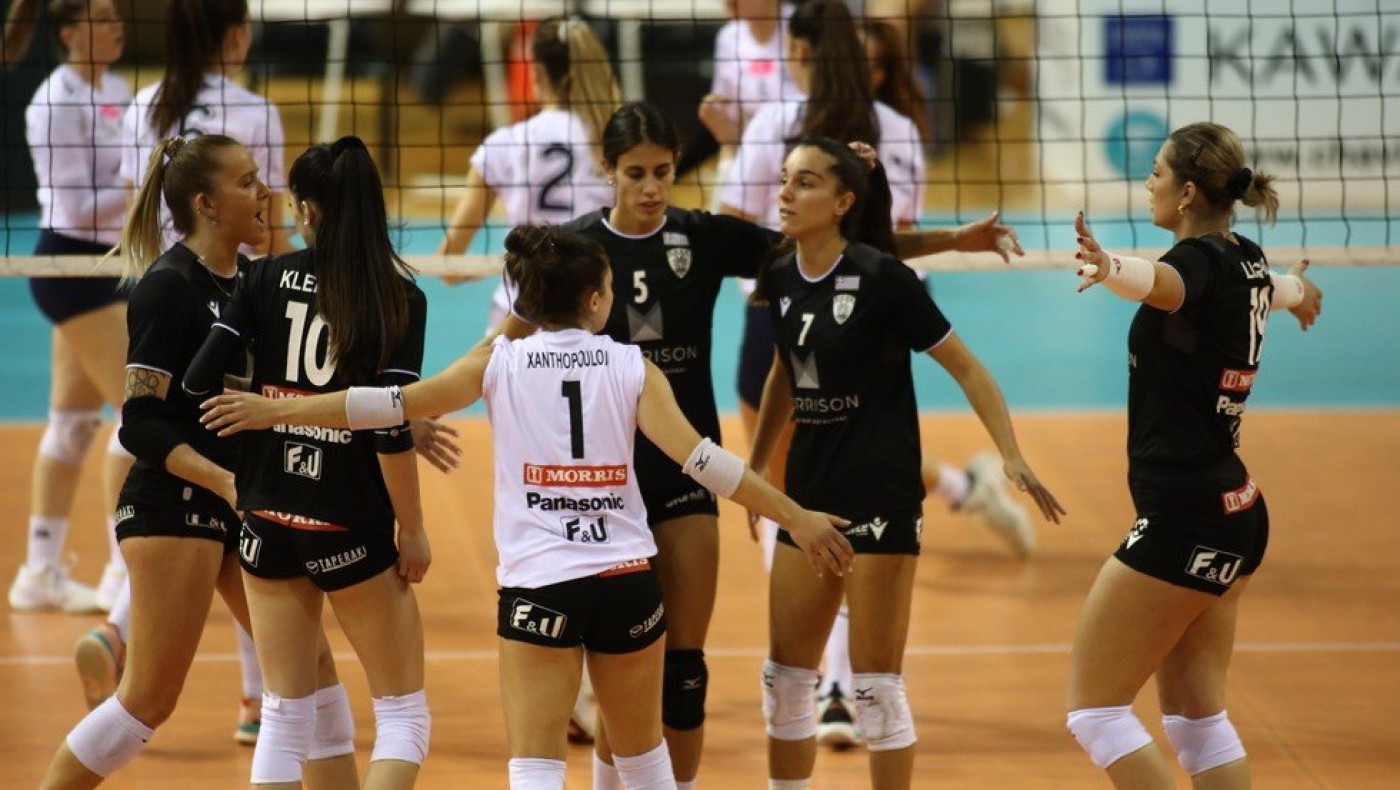 Βόλεϊ Γυναικών: Εύκολη νίκη επί του Αιγάλεω για τον ΠΑΟΚ, παραμένει μοναδική αήττητη ομάδα