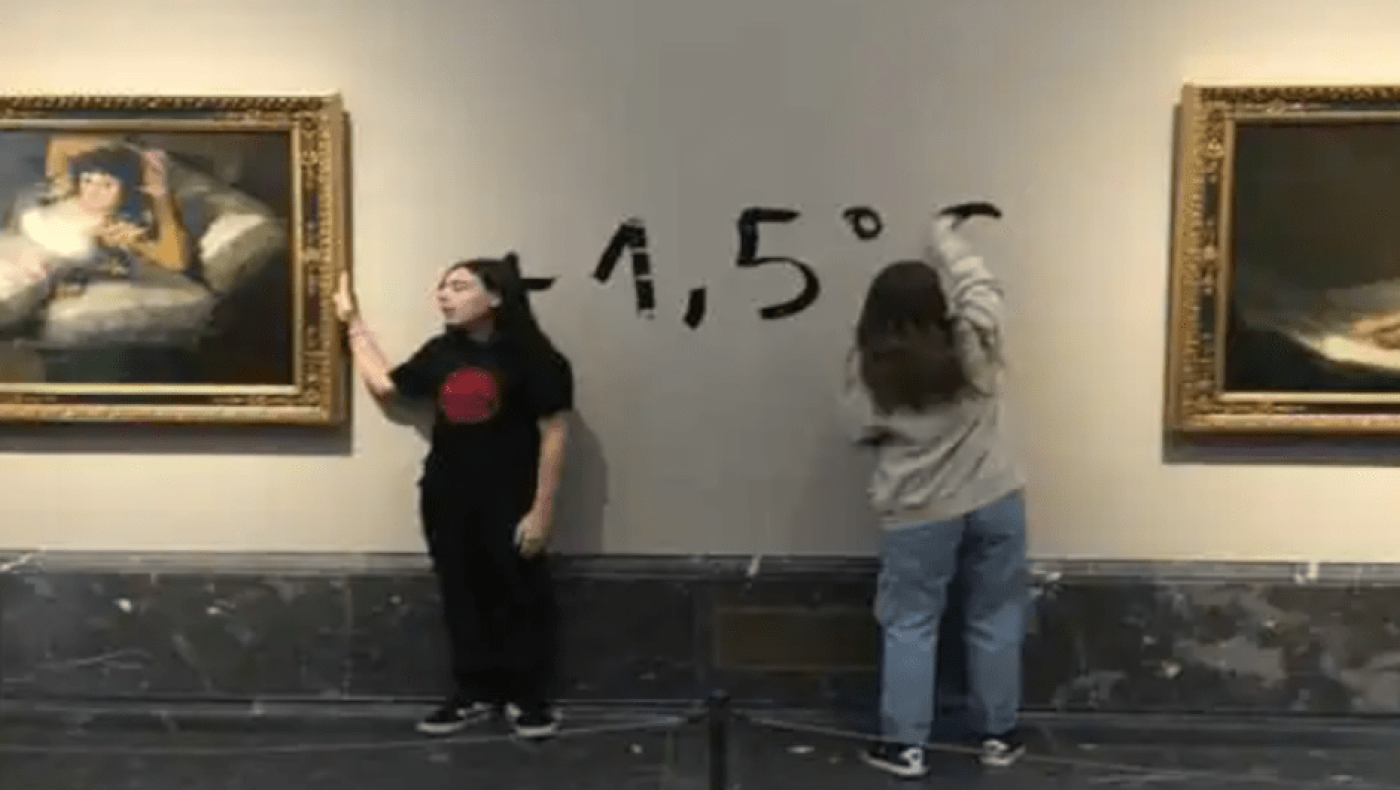 Ακτιβιστές κόλλησαν τα χέρια τους σε δύο πίνακες του Γκόγια