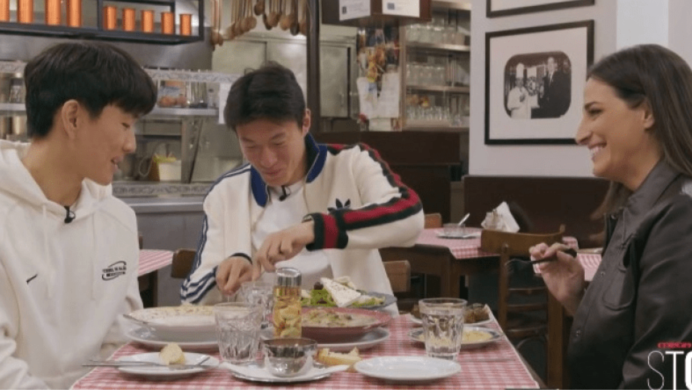 Ολυμπιακός: Ουί Τζο και Ίνμπομ Χουάνγκ τρώνε ντολμαδάκια!