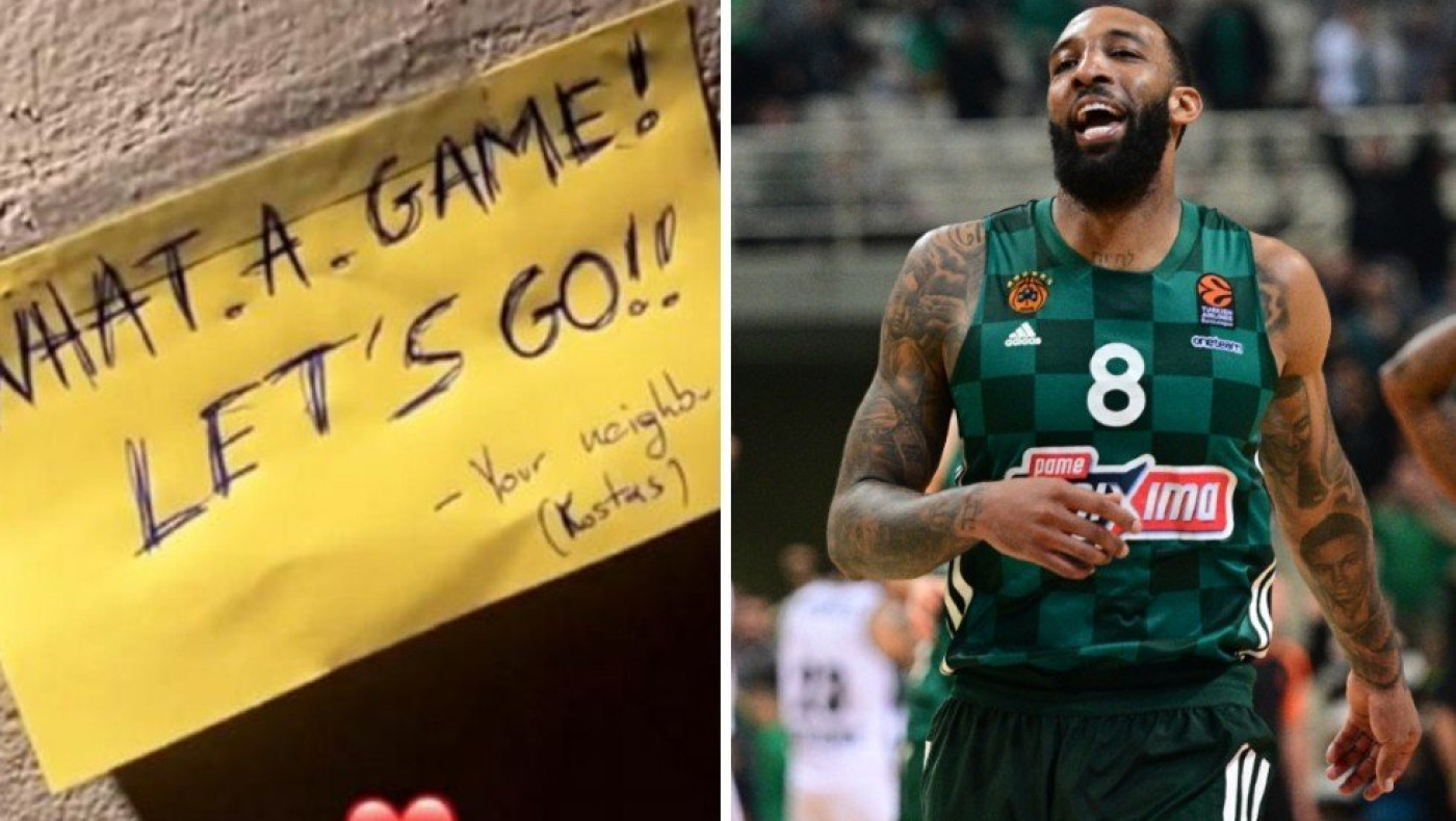 Ουίλιαμς: Το σημείωμα που τού άφησε ο γείτονας του μετά το ματς με τη Βίρτους