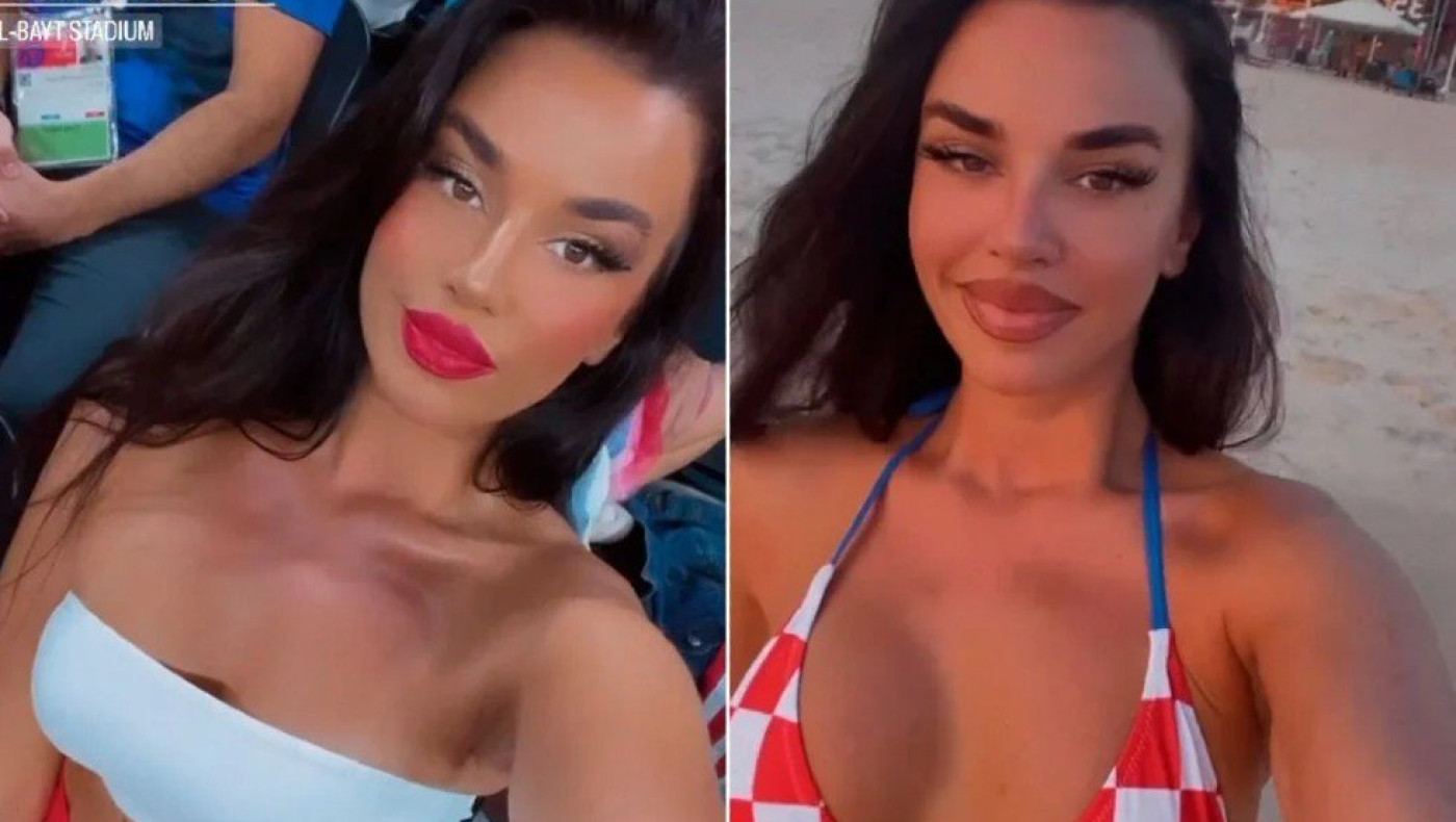 Απτόητη η «πιο σέξι οπαδός»: Στην Ντόχα με αποκαλυπτικό μαγιό