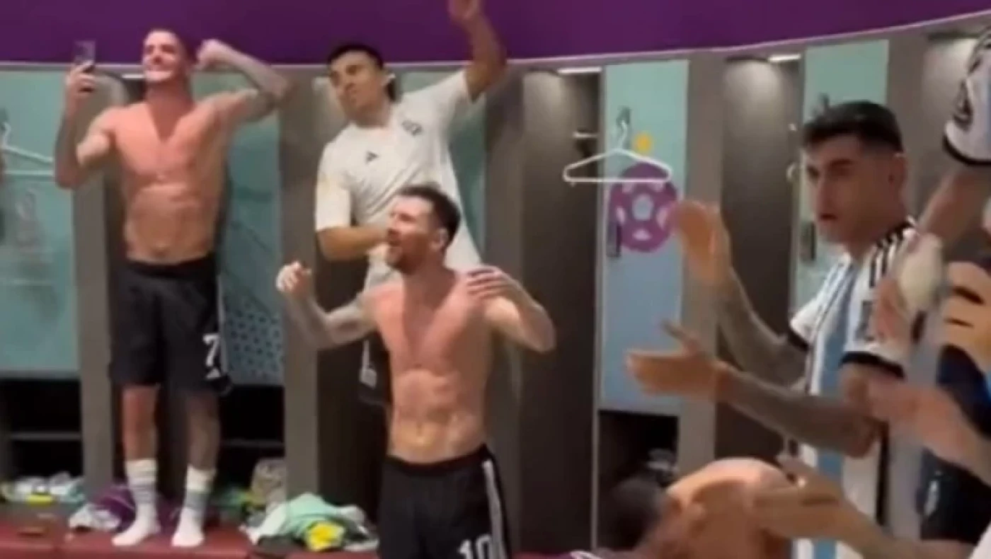 Μουντιάλ 2022: Μεγάλο «πανηγύρι» στα αποδυτήρια της Αργεντινής μετά τη νίκη