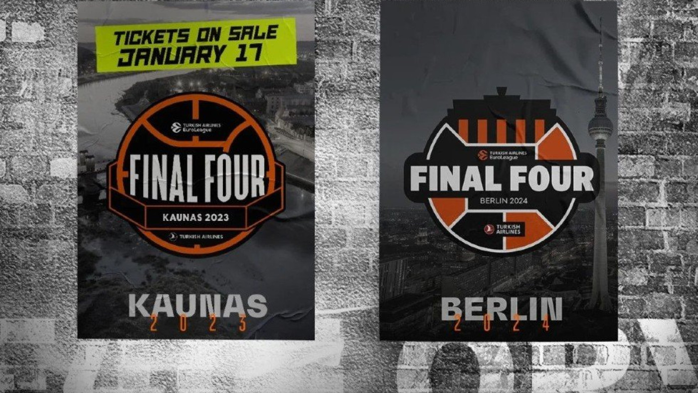 Euroleague: Σε Κάουνας και Βερολίνο τα επόμενα Final Four