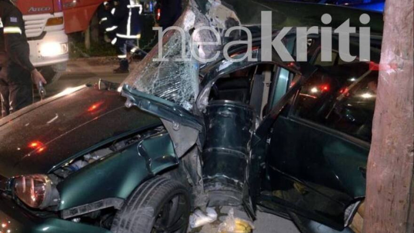 Κρήτη: Σοκαριστικές εικόνες από το τροχαίο στα Χανιά - Ποια η κατάσταση των δύο τραυματιών