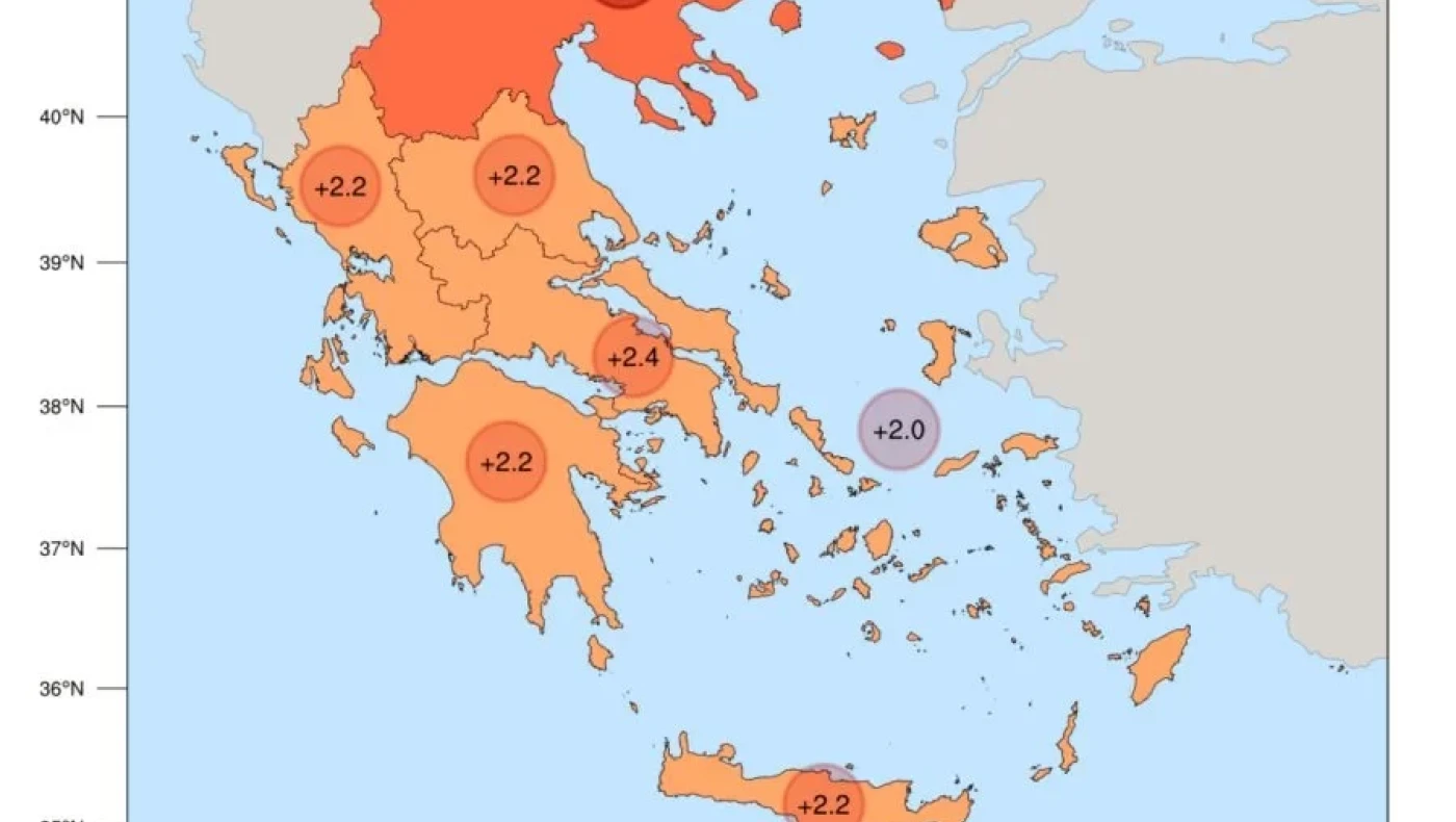 Ο πιο θερμός Δεκέμβριος από το 2010 στην Ελλάδα: Οι πιο θερμές και ψυχρές περιοχές