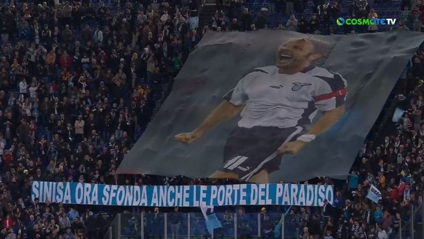 Συγκλονιστικό πανό των οπαδών της Λάτσιο για τον Μιχαΐλοβιτς!