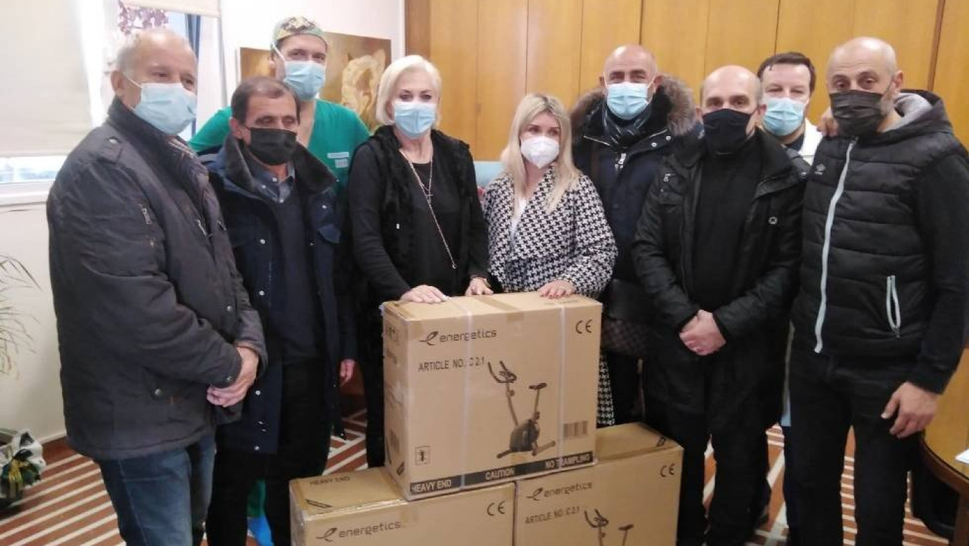 Βετεράνοι ΠΑΟΚ - Ηρακλή: Παρέδωσαν στατικά μαγνητικά ποδήλατα στο νοσοκομείο «Θεαγένειο»
