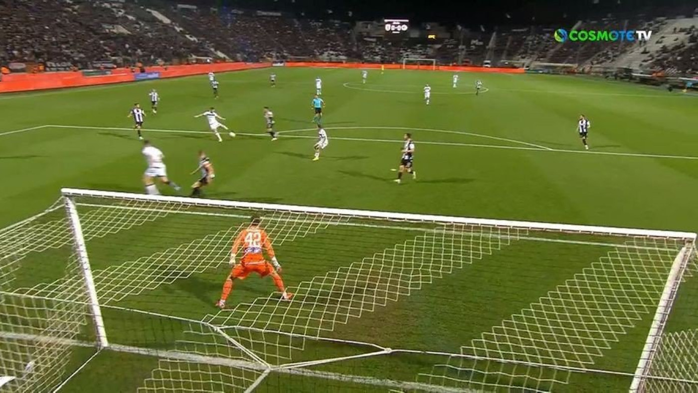 Η μεγάλη ευκαιρία του Παναθηναϊκού με το σουτ του Τσέριν στο δοκάρι