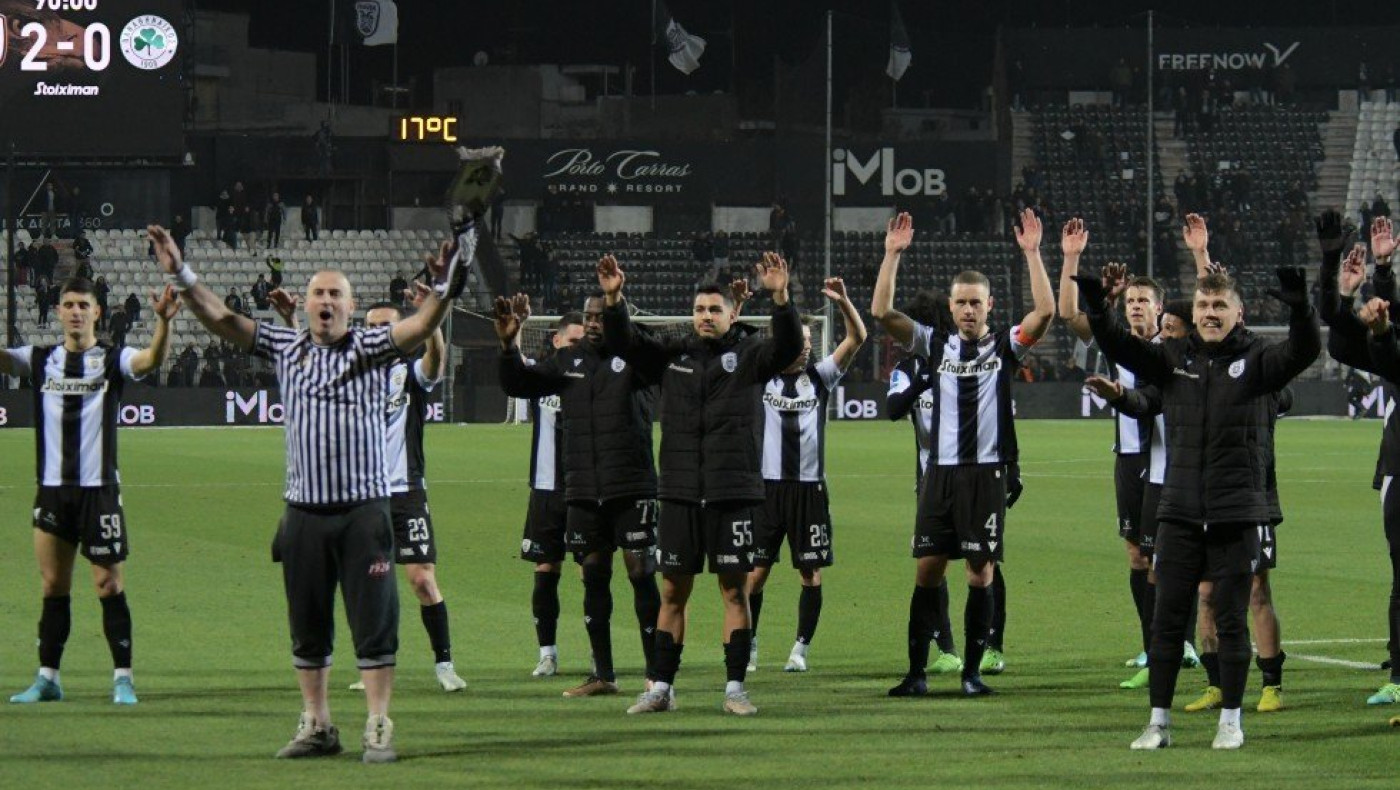 Αποθέωση και... χορός από τους παίκτες του ΠΑΟΚ, ο Τάισον «τρελάθηκε» με την Τούμπα