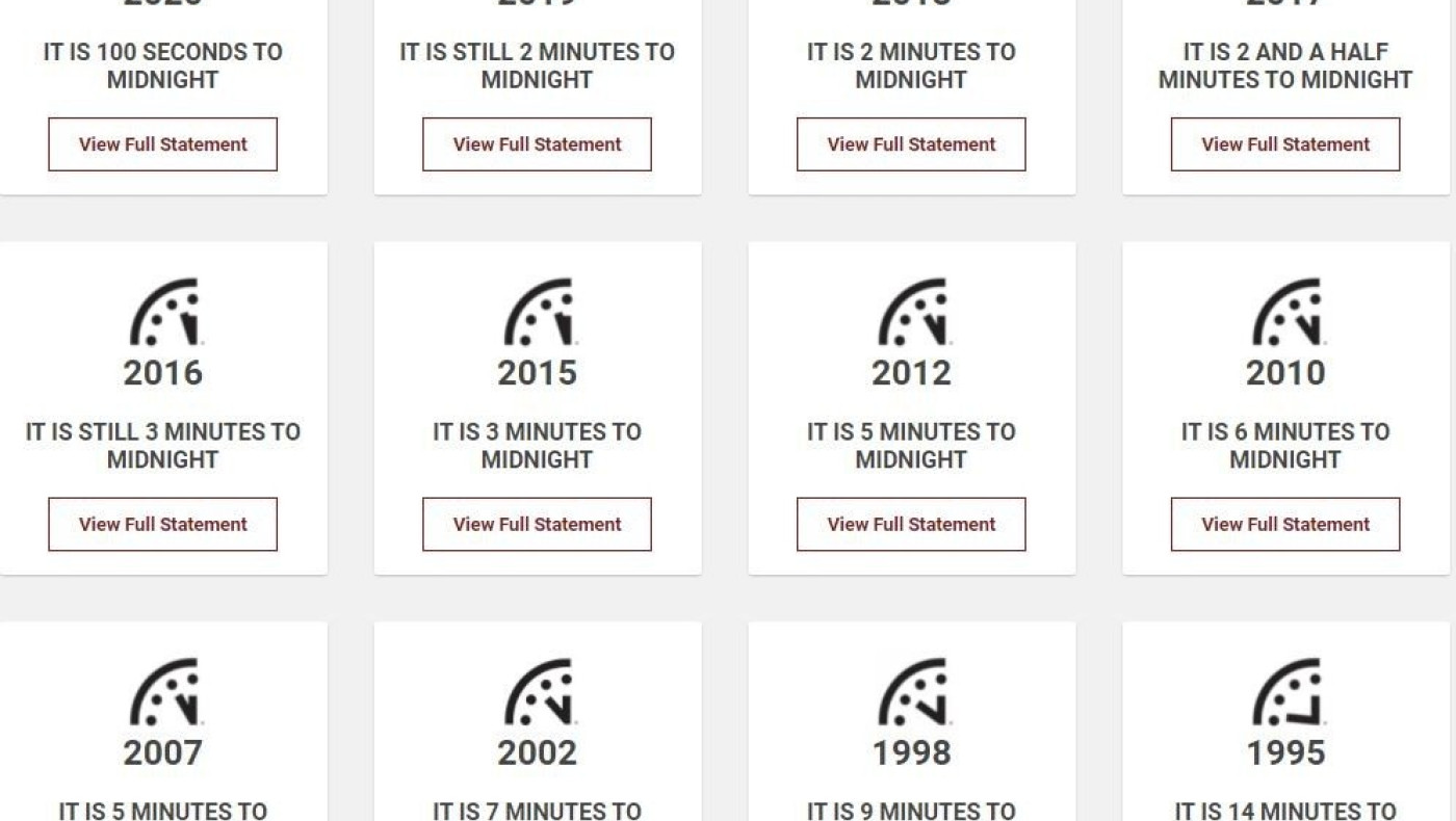 Ρολόι της Αποκάλυψης: Σήμερα θα δείξει τη νέα «ώρα»