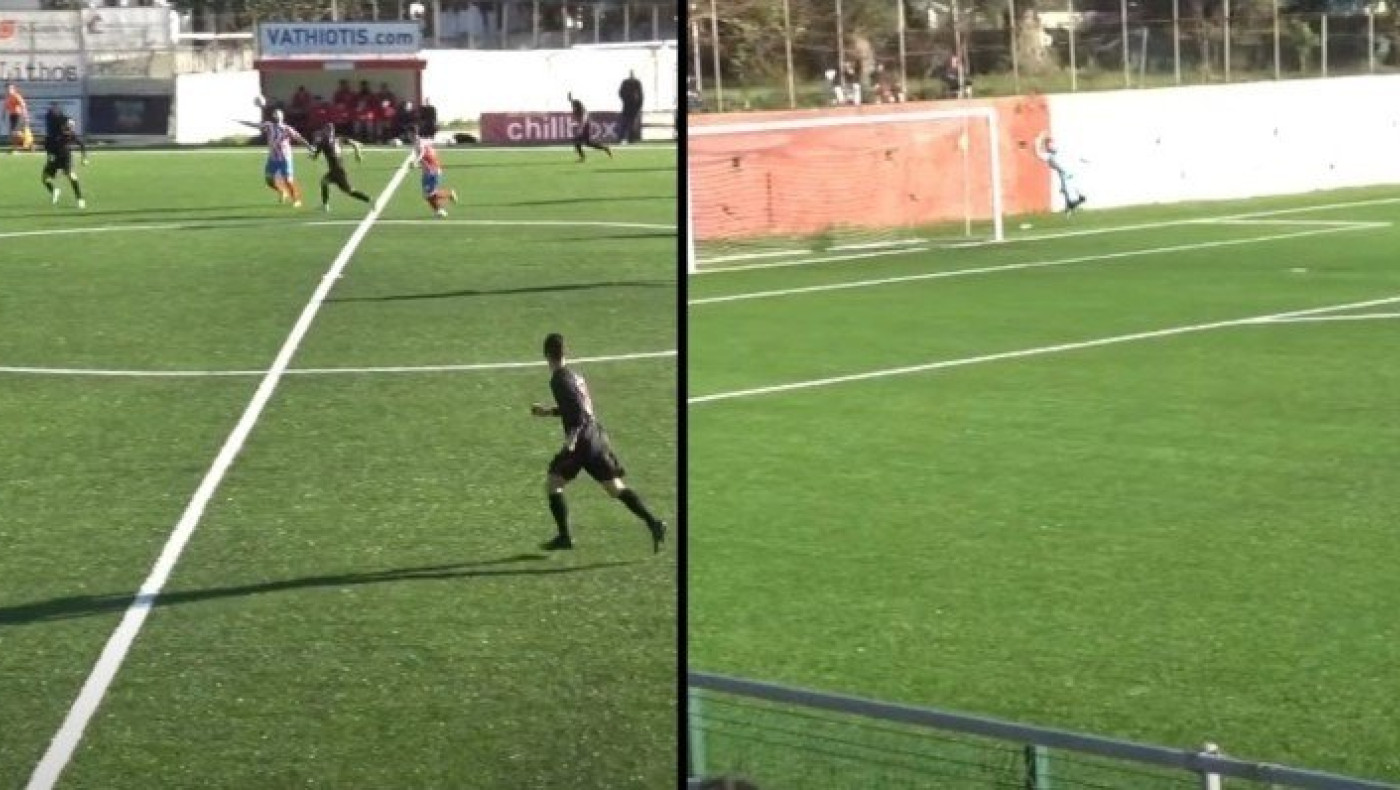 Στην Γ' Εθνική μπήκε το γκολ της χρονιάς: Στοπάρισμα και βολέ από την σέντρα (vid)