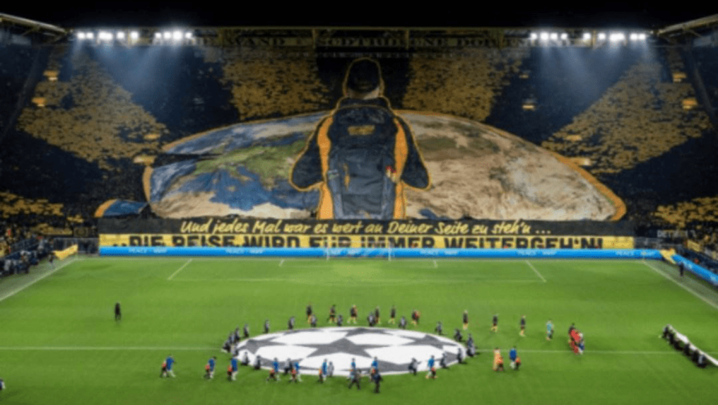 Ντόρτμουντ: Φοβερό κορεό και «You will never walk alone» από τους Γερμανούς