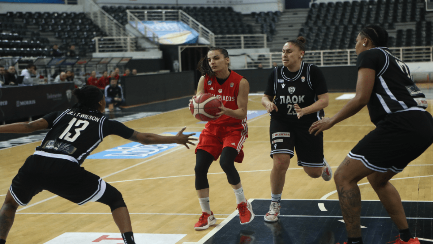 ΠΑΟΚ-Ολυμπιακός 50-80: Βαριά ήττα για τον δικέφαλο από τις ερυθρόλευκες