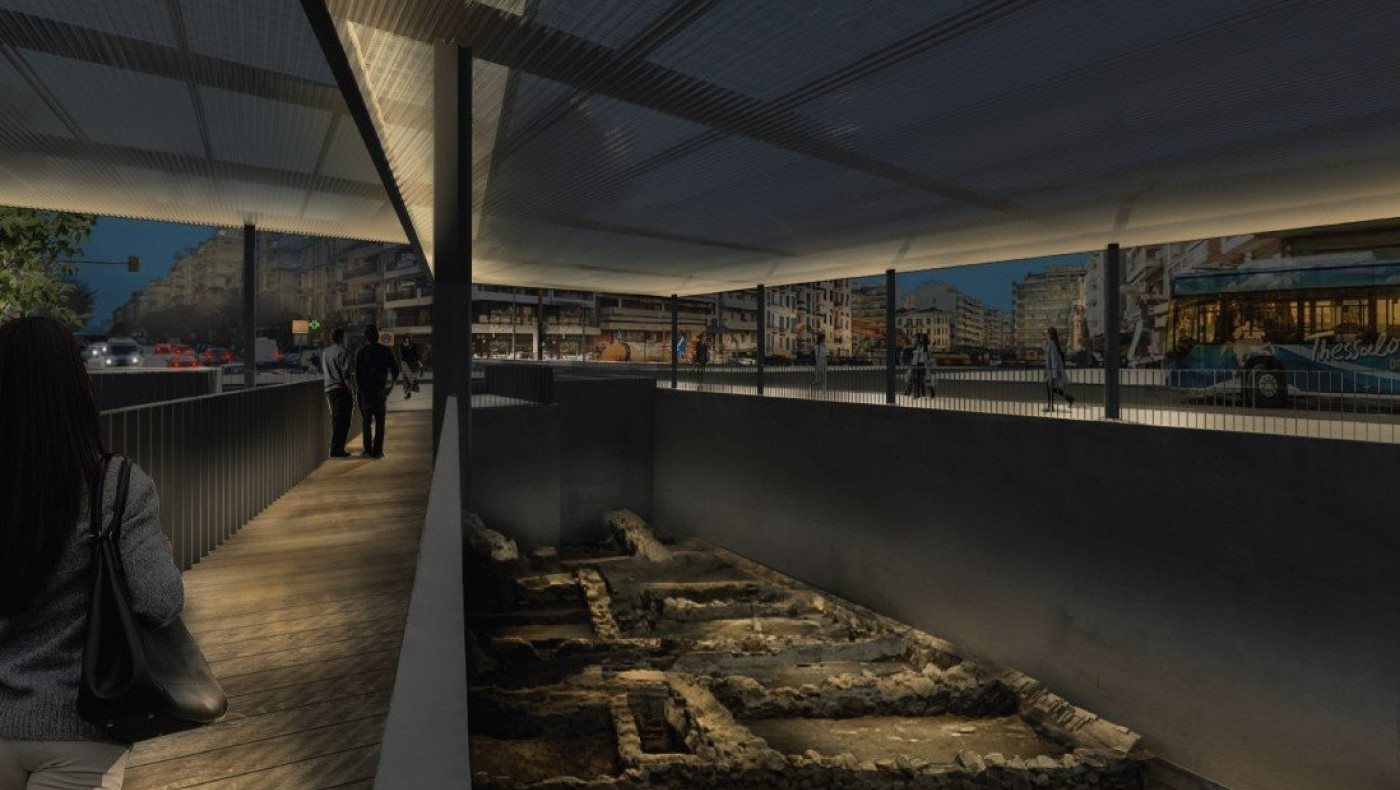 Μετρό Θεσσαλονίκης: Πώς θα φωτίζονται τα αρχαία στον σταθμό «Αγία Σοφία»