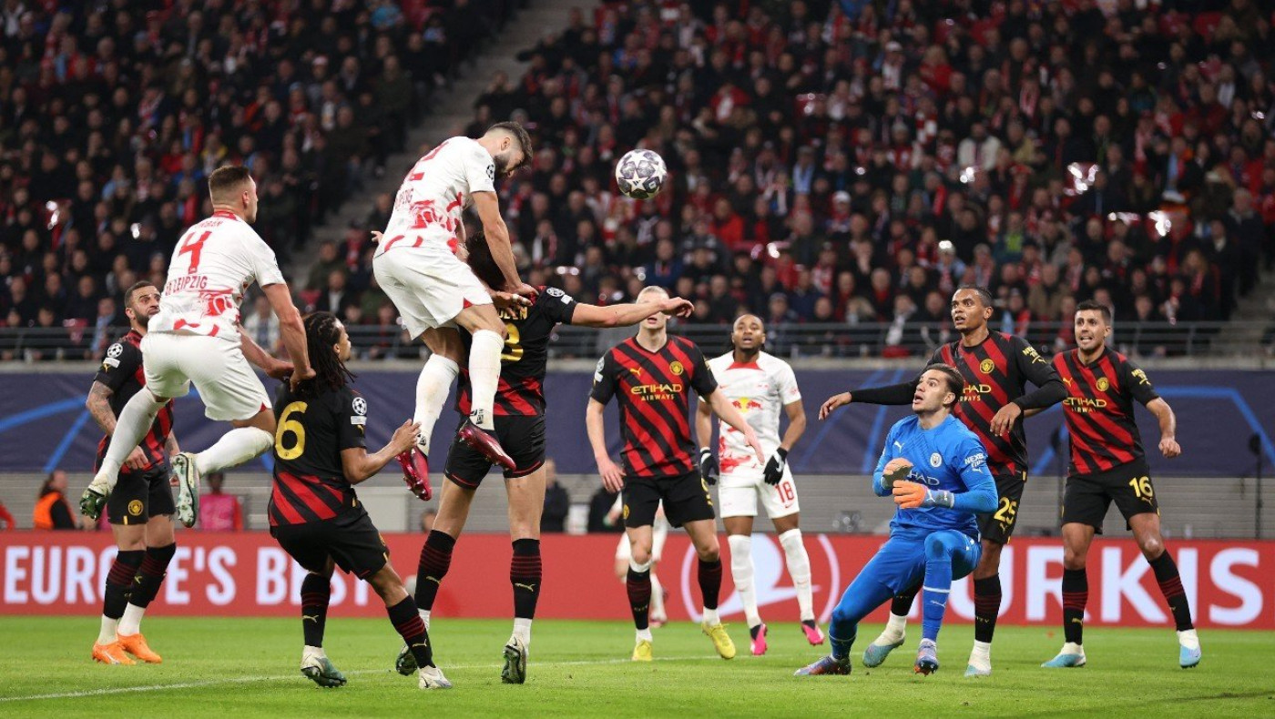 Λειψία- Μάντσεστερ Σίτυ 1-1: Με τρομερή κεφαλιά του Γκβαρντιόλ ισοφαρίζουν οι Γερμανοί