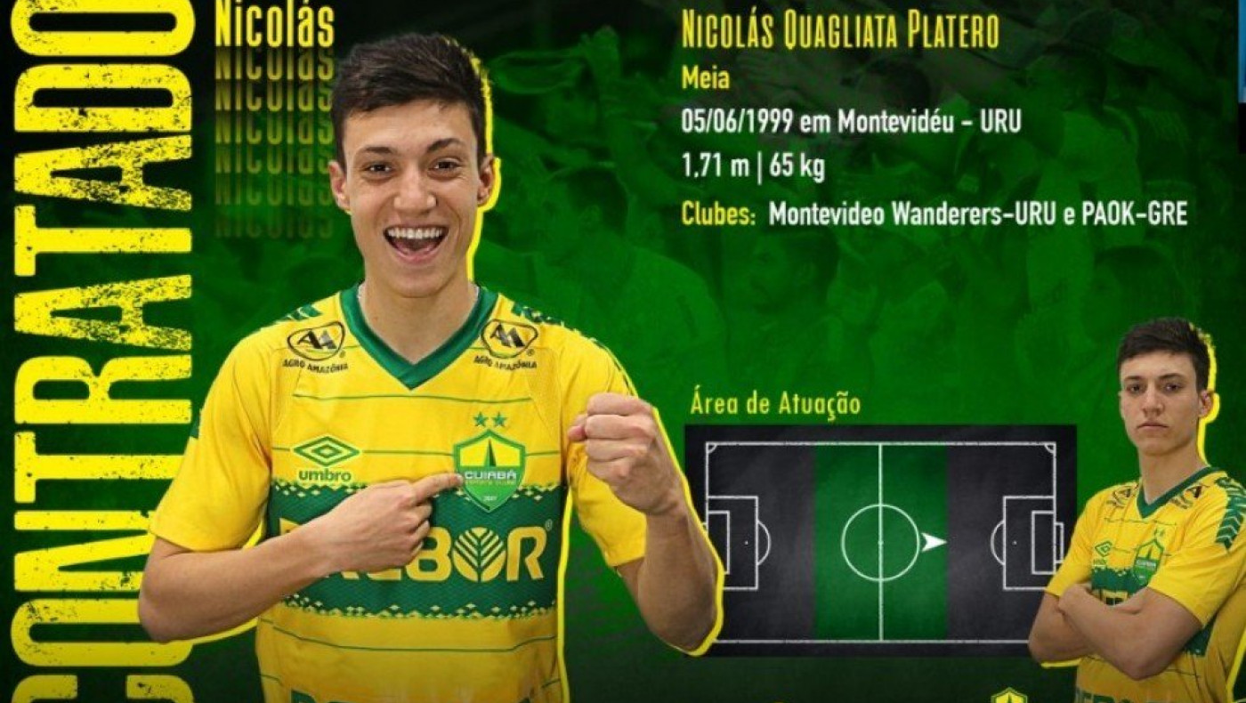 Το πρώτο ποστ του Κουαλιάτα με την φανέλα της Κουιάμπα!