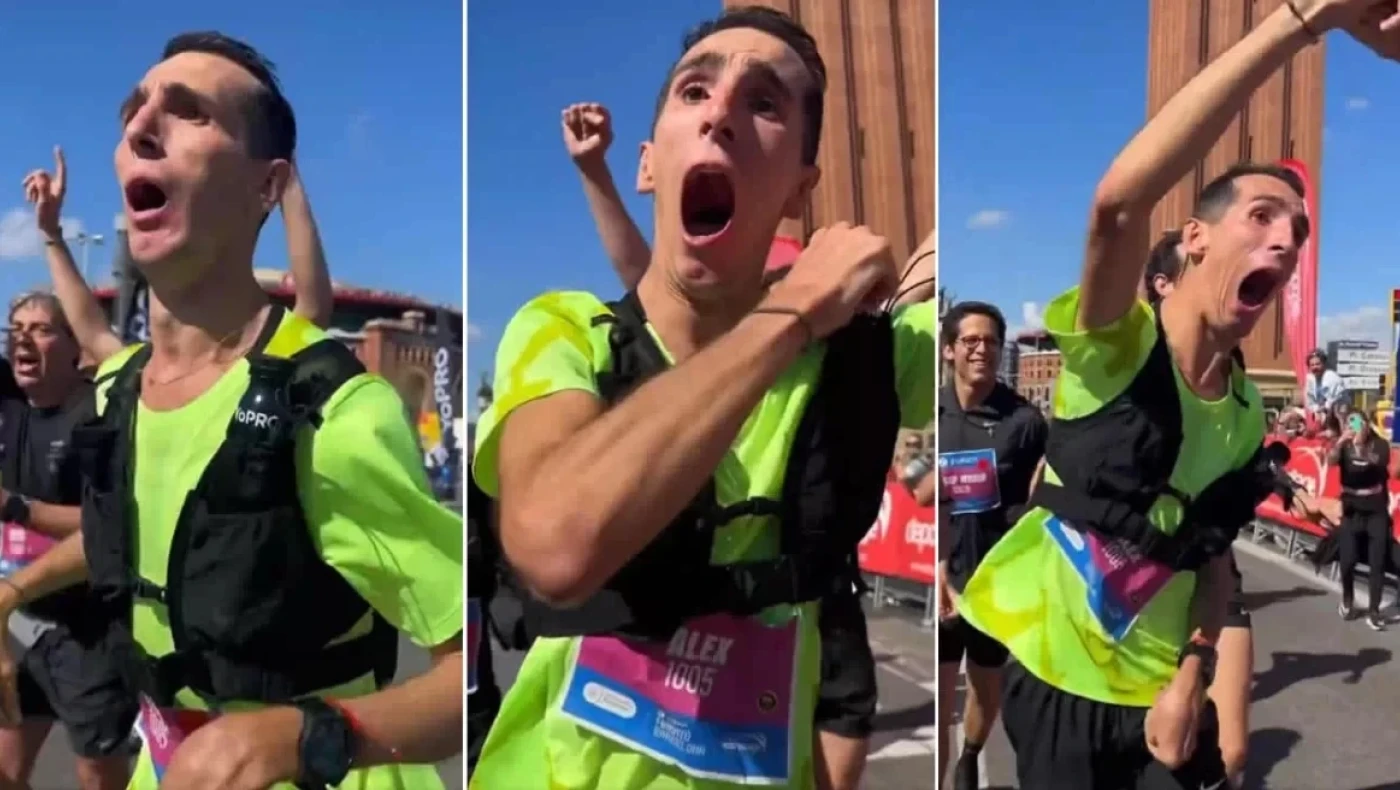 Μεγάλη συγκίνηση σε μαραθώνιο: Δρομέας με 76% εγκεφαλική παράλυση κατάφερε να τερματίσει