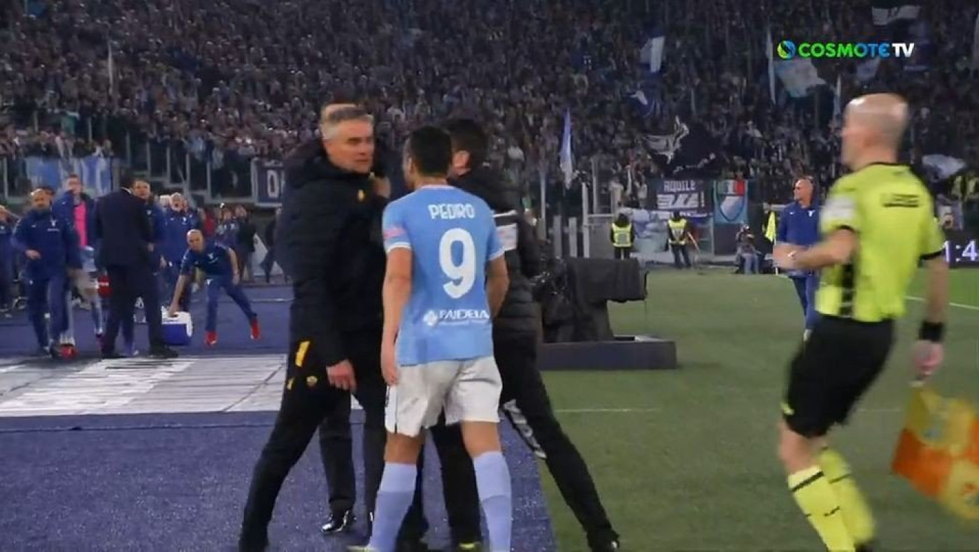 Άνθρωπος της Ρόμα πήγε για τσαμπουκά στον Πέδρο, χαμός στο ντέρμπι