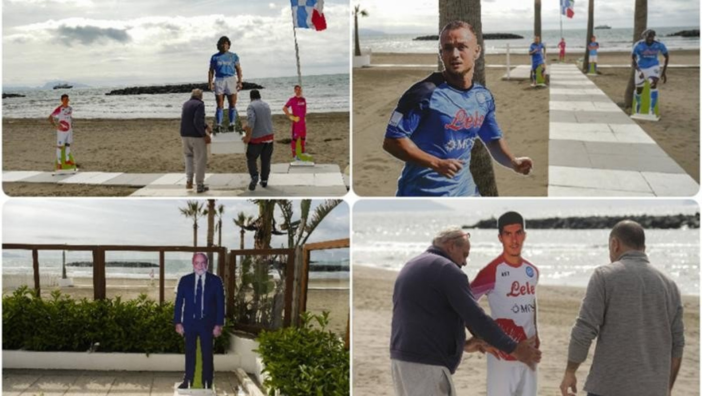 Τρέλα στη Νάπολη: Ομοιώματα παικτών στην παραλία ενόψει του… σκουντέτο!