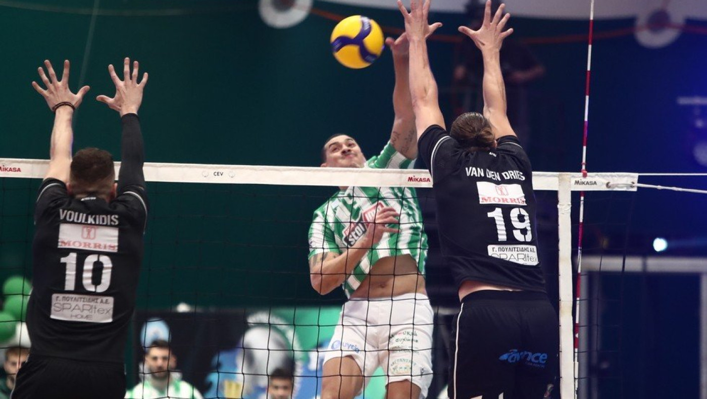 LIVE STREAMING: ΠΑΟΚ - Παναθηναϊκός (Ημιτελικά volleyleague)