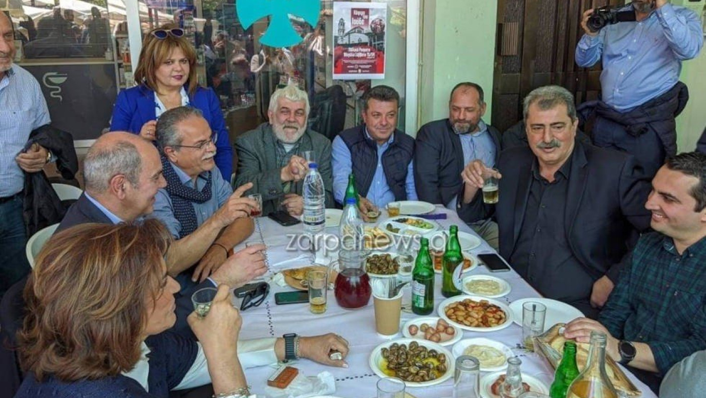 Χανιά: Παύλος Πολάκης-Ντόρα Μπακογιάννη... στο ίδιο τραπέζι